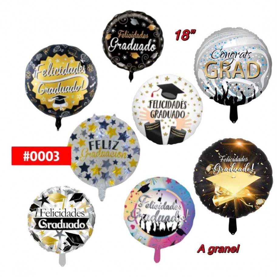 GLOBO GRADUADO 18" GRANEL #0003