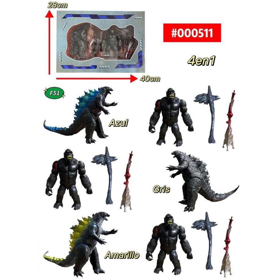 KING KONG vs GODZILLA 4en1 #000511