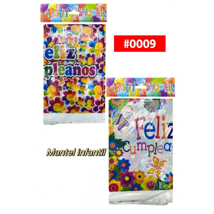 MANTEL FELIZ CUMPLEAÑOS #0009 PROMO