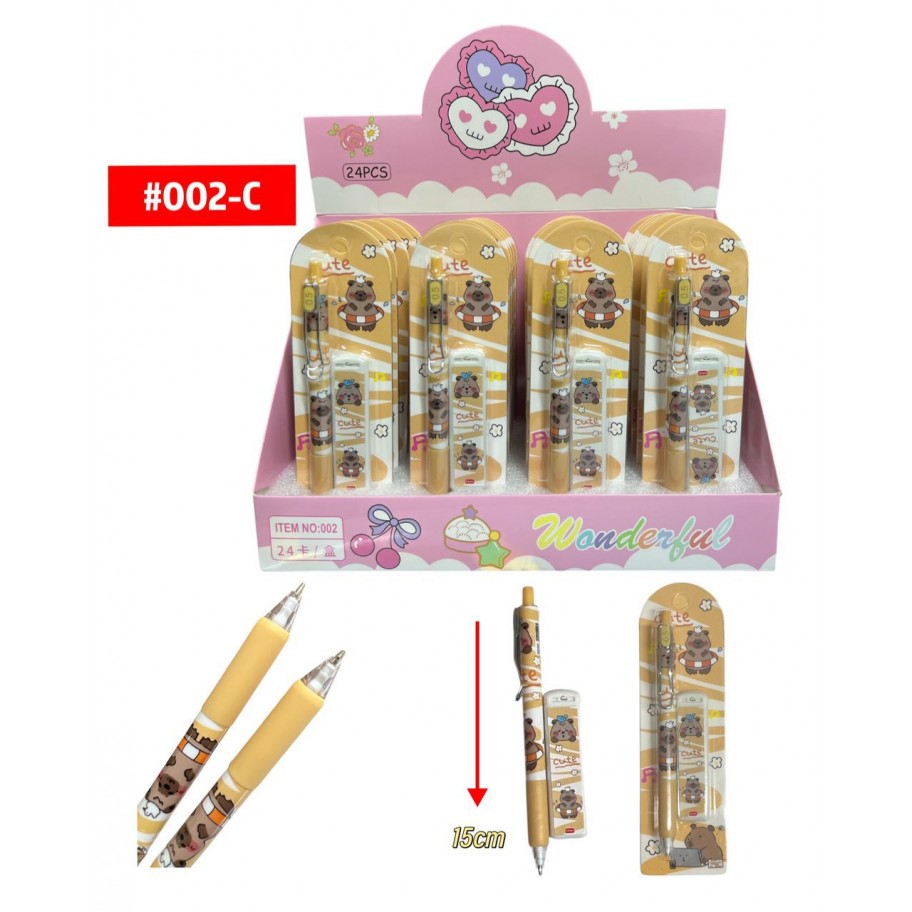 PORTAMINAS CAPYBARA 12pcs #002-C