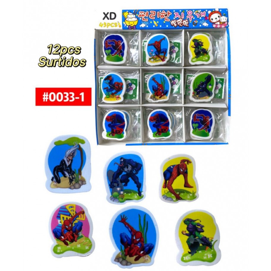 BORRADOR  SPIDERMAN *12uds #0033-1