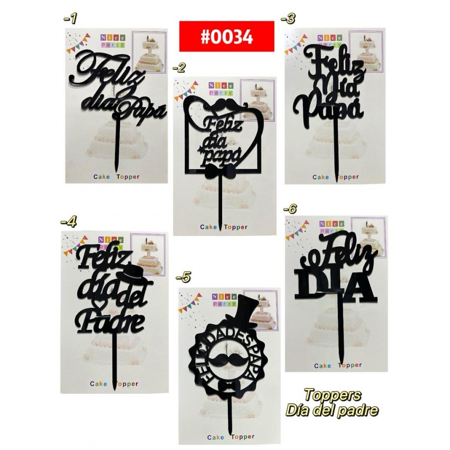 TOPPER FELIZ DIA PAPÁ #0034