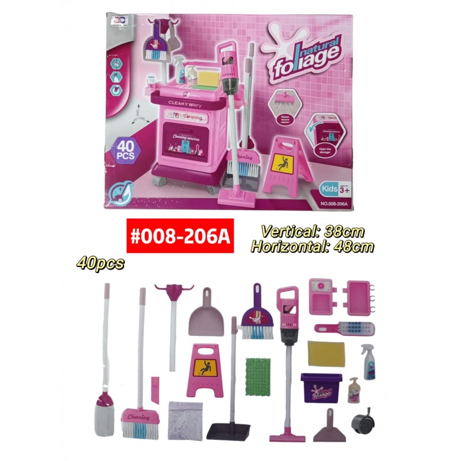 JUEGO DE LIMPIEZA 40pcs #008-206A