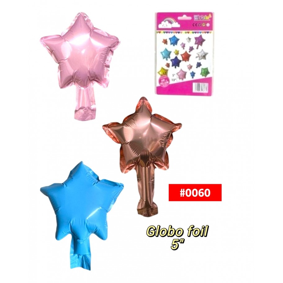 GLOBO FOIL 5" ESTRELLA  #0060 PROMO