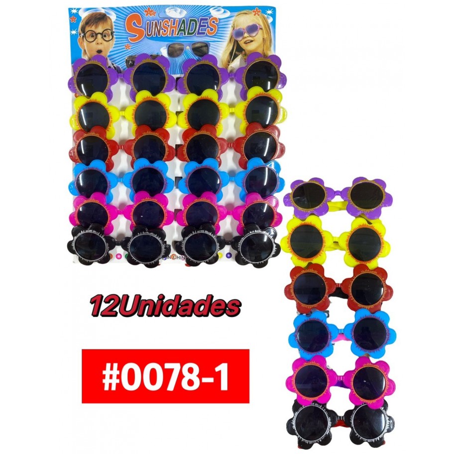 BLISTER LENTES FLOR INFANTIL x12 #0078-1