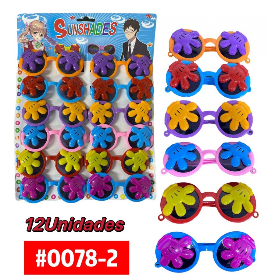 BLISTER LENTES MICKEY INFANTIL x12 #0078-2