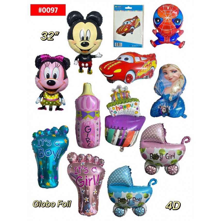 GLOBO FOIL 32" INFANTIL 4D #0097 PROMO