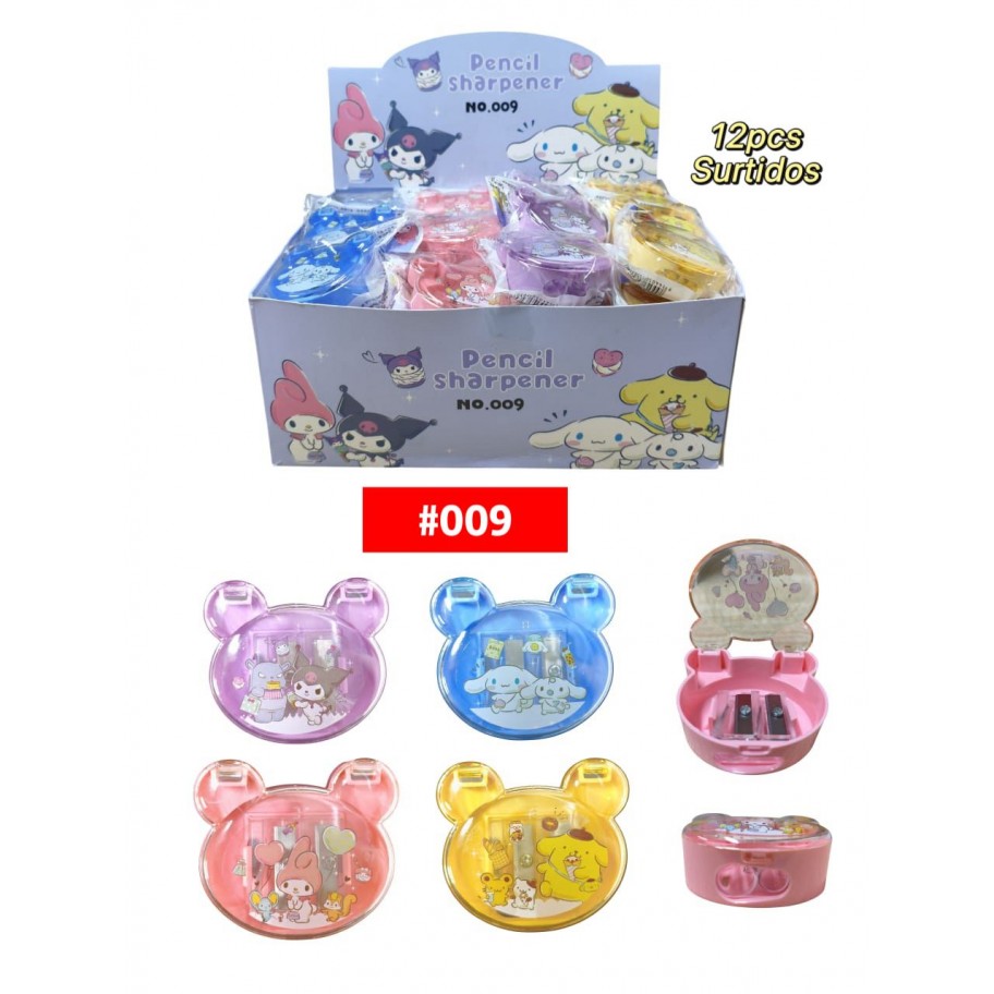 SACAPUNTAS DOBLE SANRIO OREJAS *12 #009