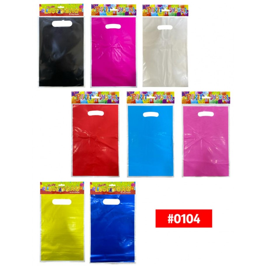 BOLSAS UNICOLOR PARA COTILLON 10uds #0104