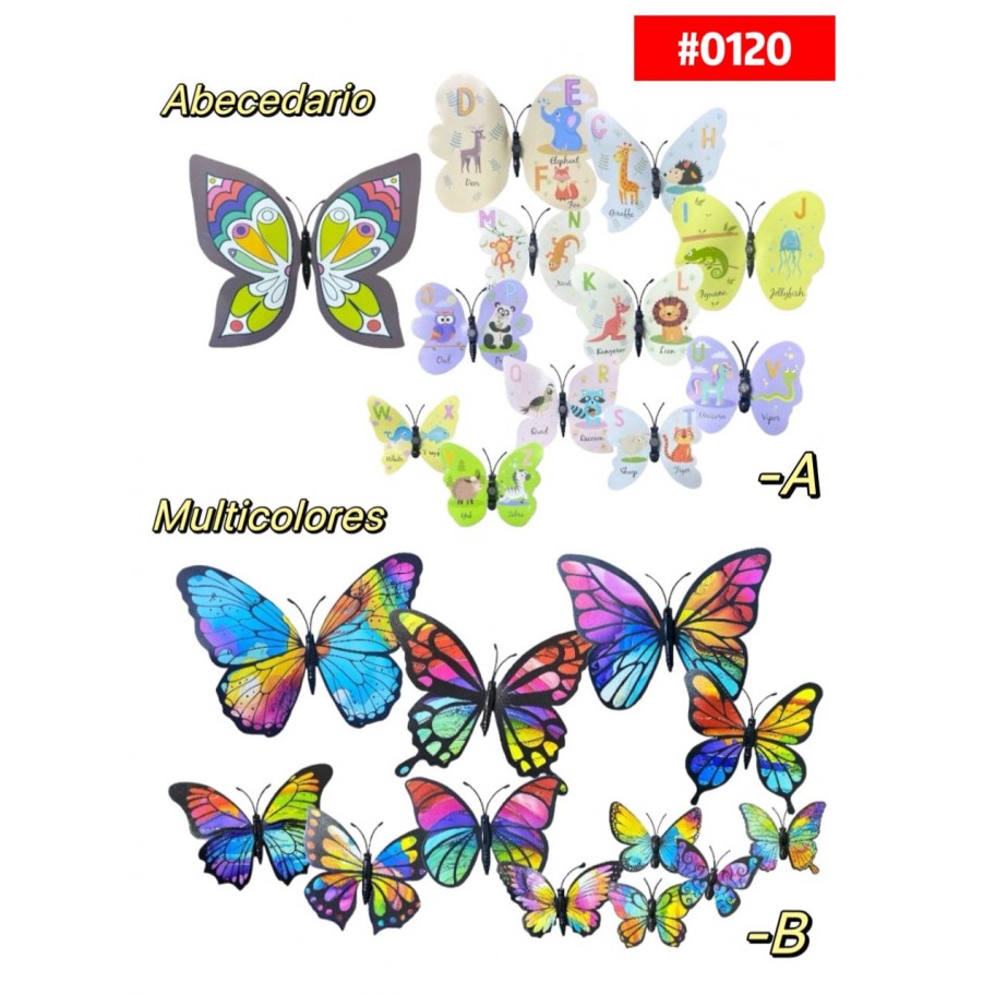 SET DE MARIPOSAS IMAN #0120