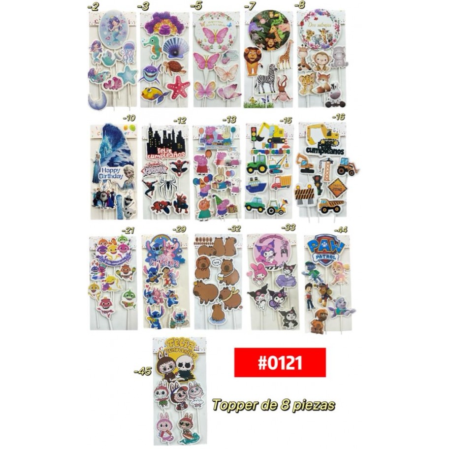 SET DE TOPPER INFANTIL #0121