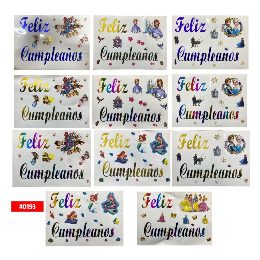 ETIQUETA INFANTIL PARA BURBUJA #0193