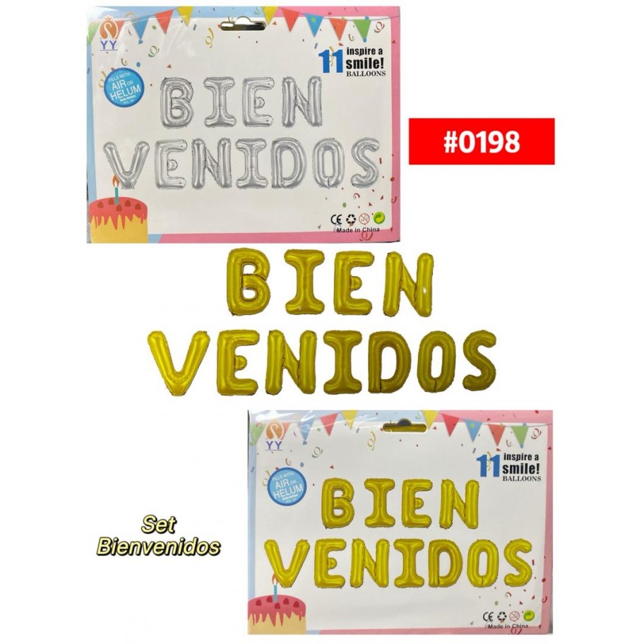 KIT DE GLOBOS BIENVENIDOS #0198