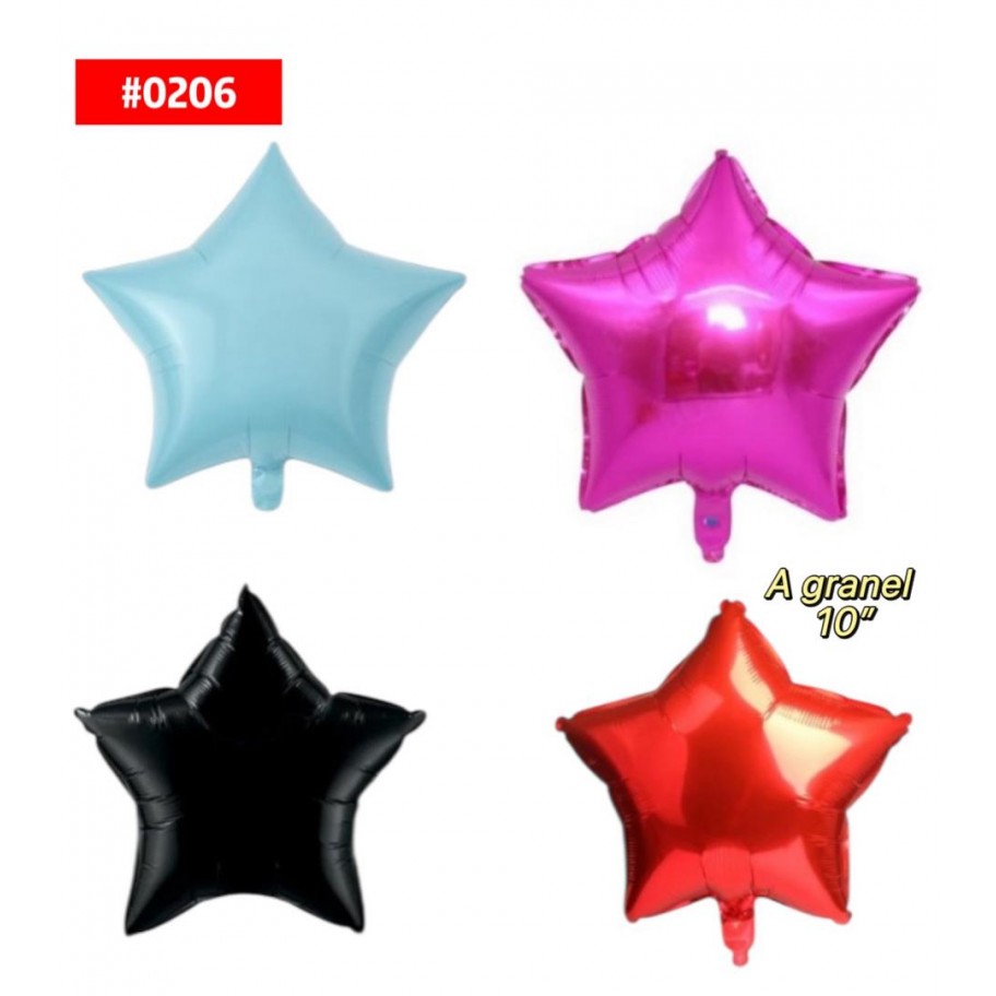 GLOBO ESTRELLA 10" #0206 GRANEL