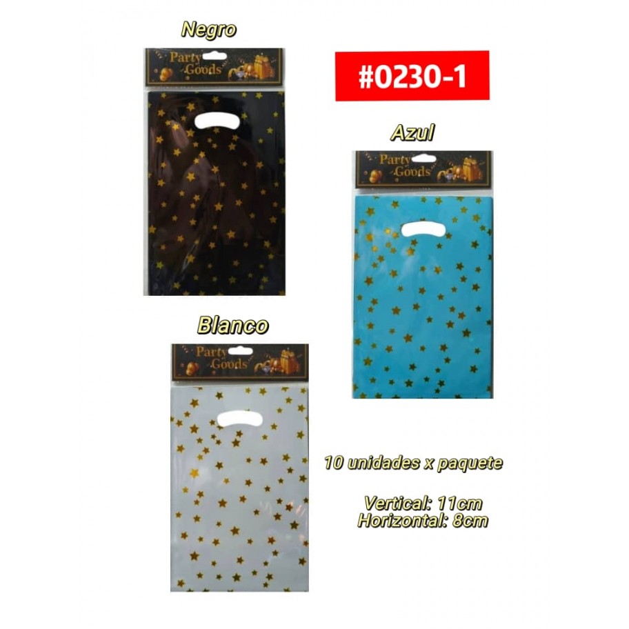 BOLSA ESTRELLAS 10uds #0230-1