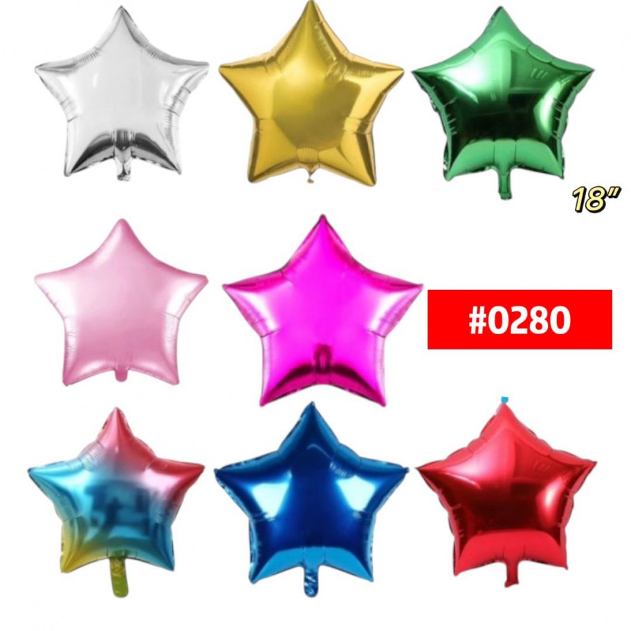GLOBO ESTRELLA 18" #0280 GRANEL