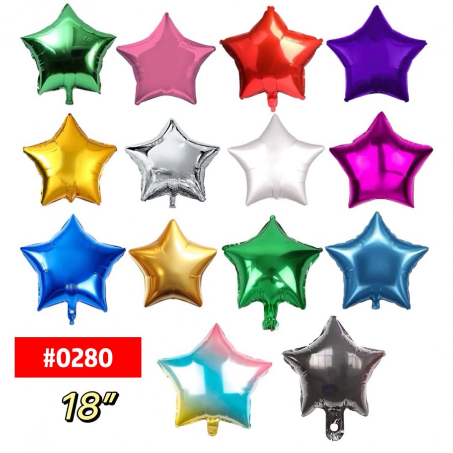 GLOBO ESTRELLA 18" #0280 GRANEL
