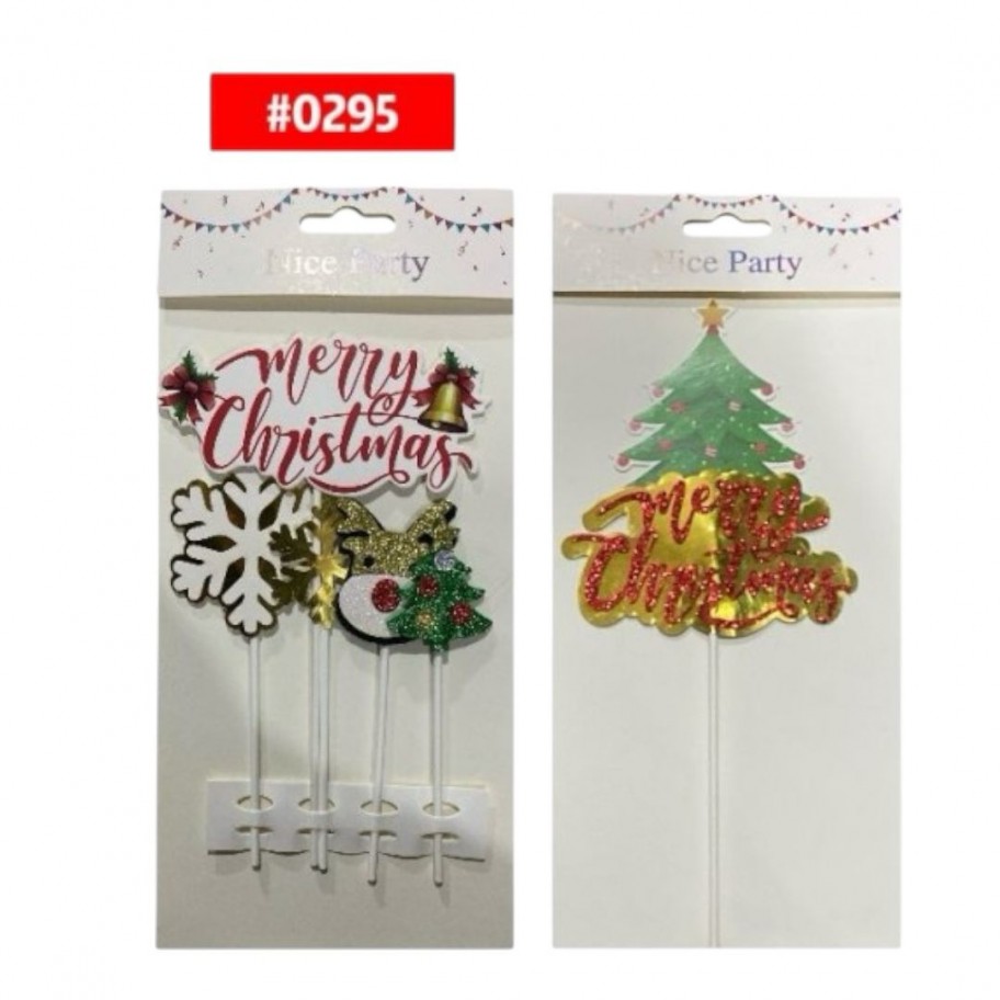 TOPPER MERRY CHRISTMAS #0295 P.U