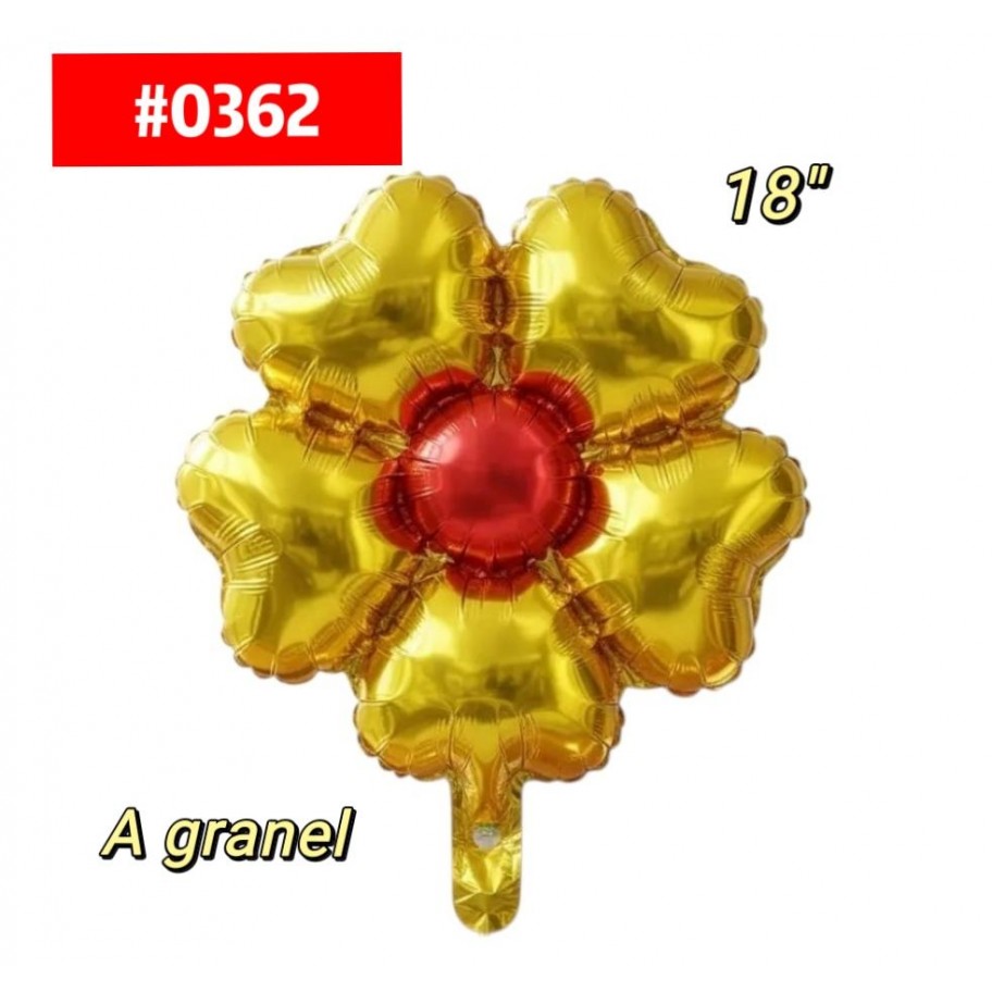 GLOBO FLOR CORAZON 18'' #0362 GRANEL 