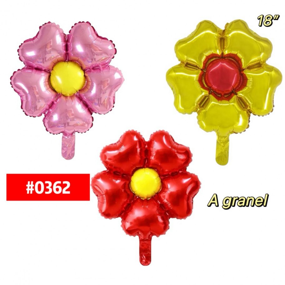GLOBO FLOR  CORAZON 18'' #0362 GRANEL 