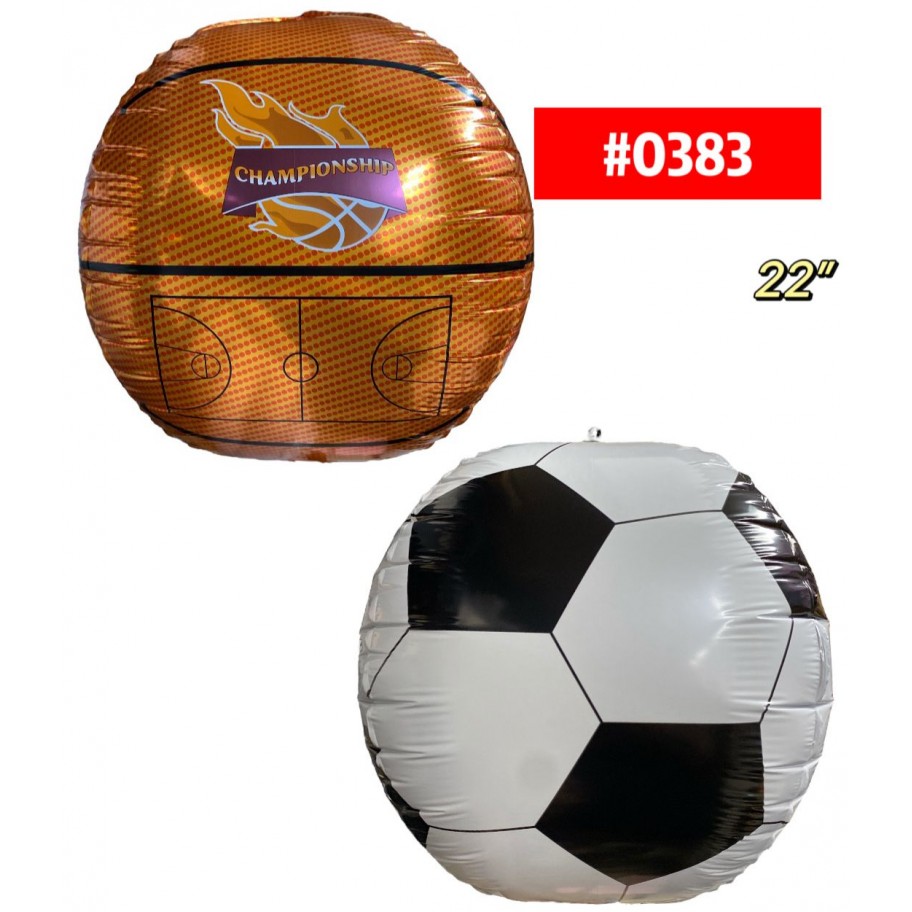 GLOBO FOIL 22" BASKETBALL/FUTBOL GRANEL #0383