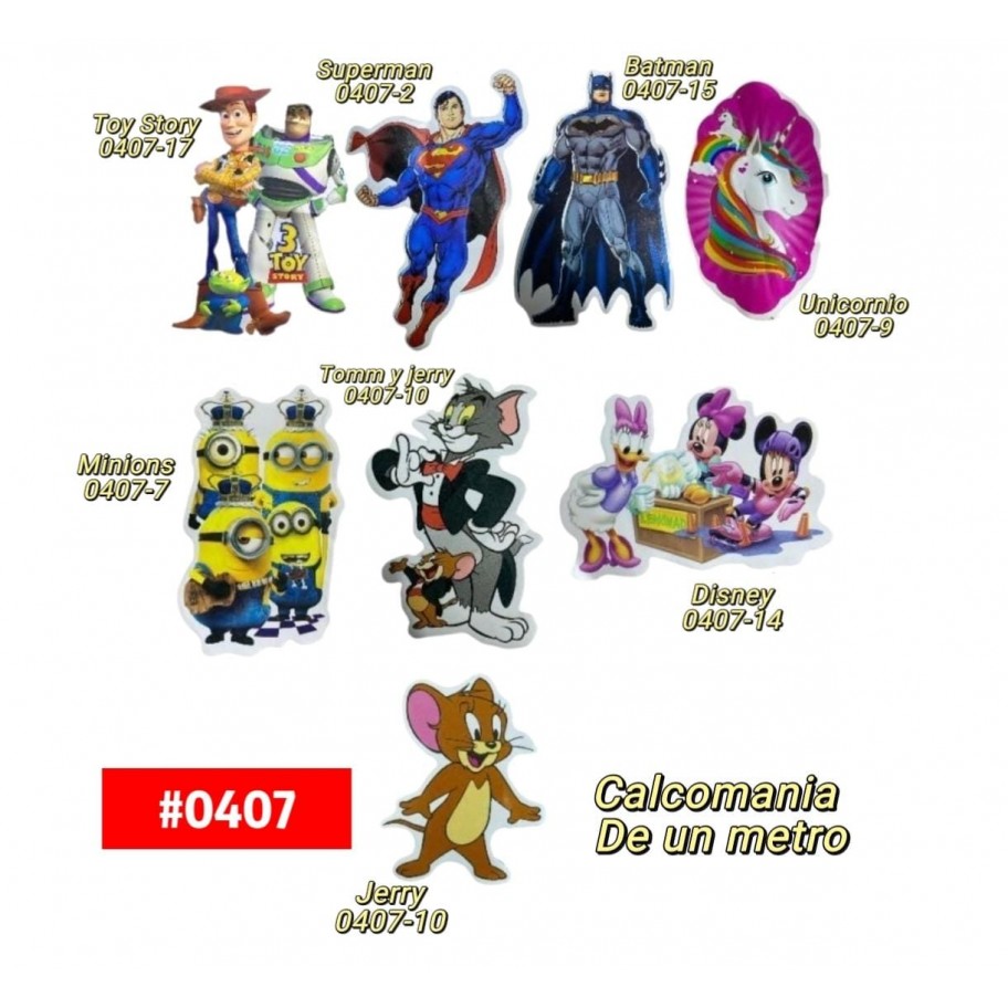 CALCOMANIA INFANTIL #0407 PROMO