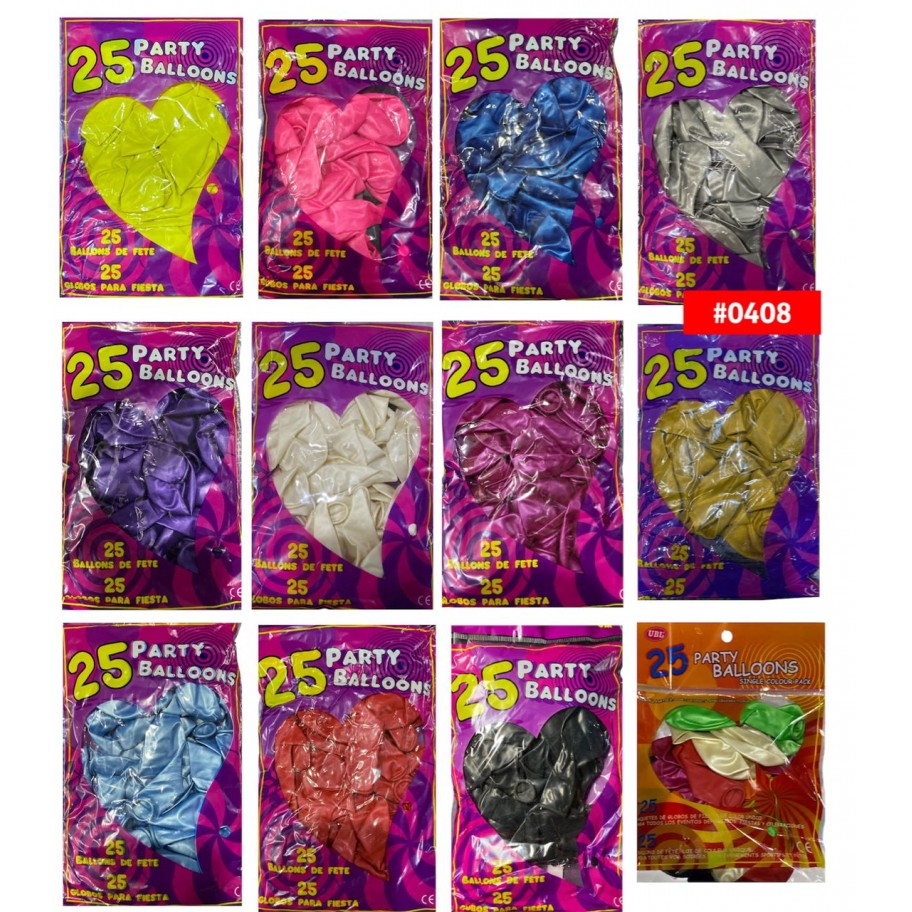 GLOBO LATEX 25uds #0408