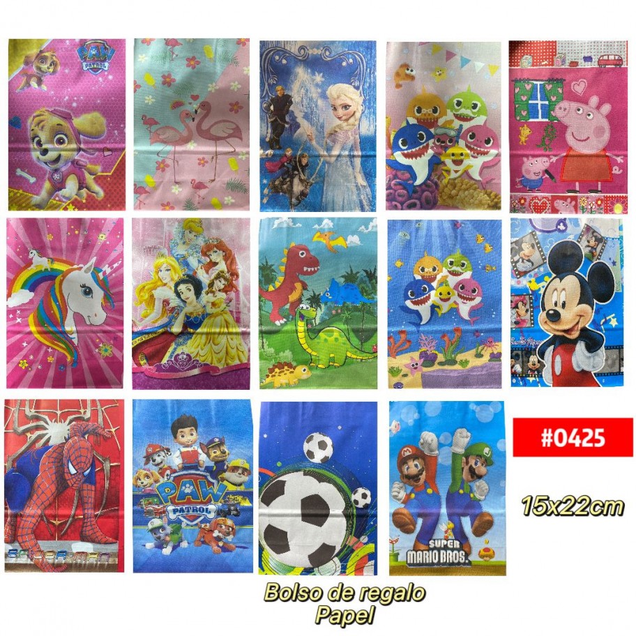 BOLSA DE PAPEL PARA COTILLON #0425