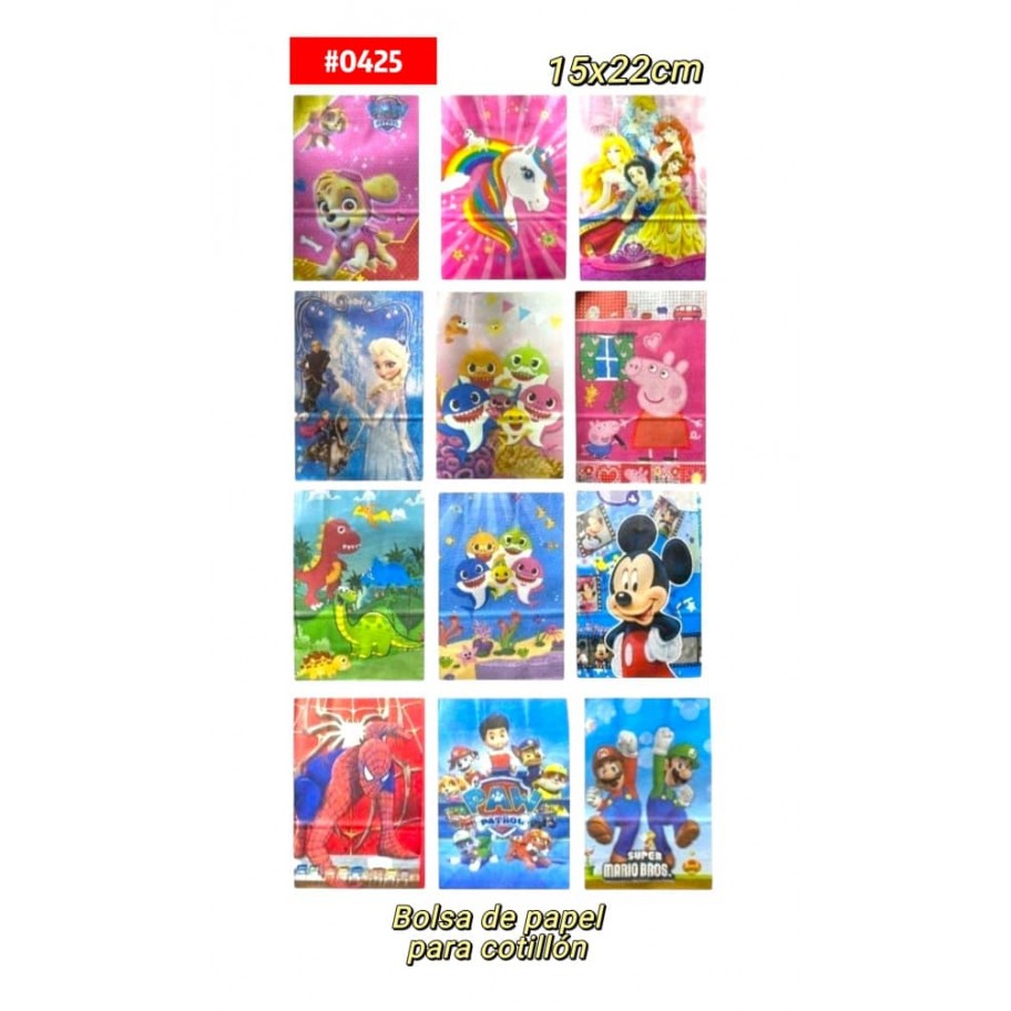 BOLSA DE PAPEL PARA COTILLON #0425