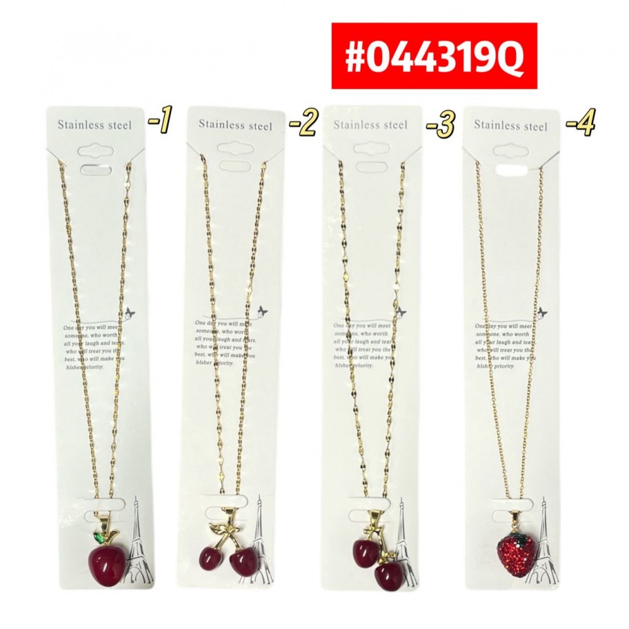 COLLAR DE CEREZA FRESA #044319Q