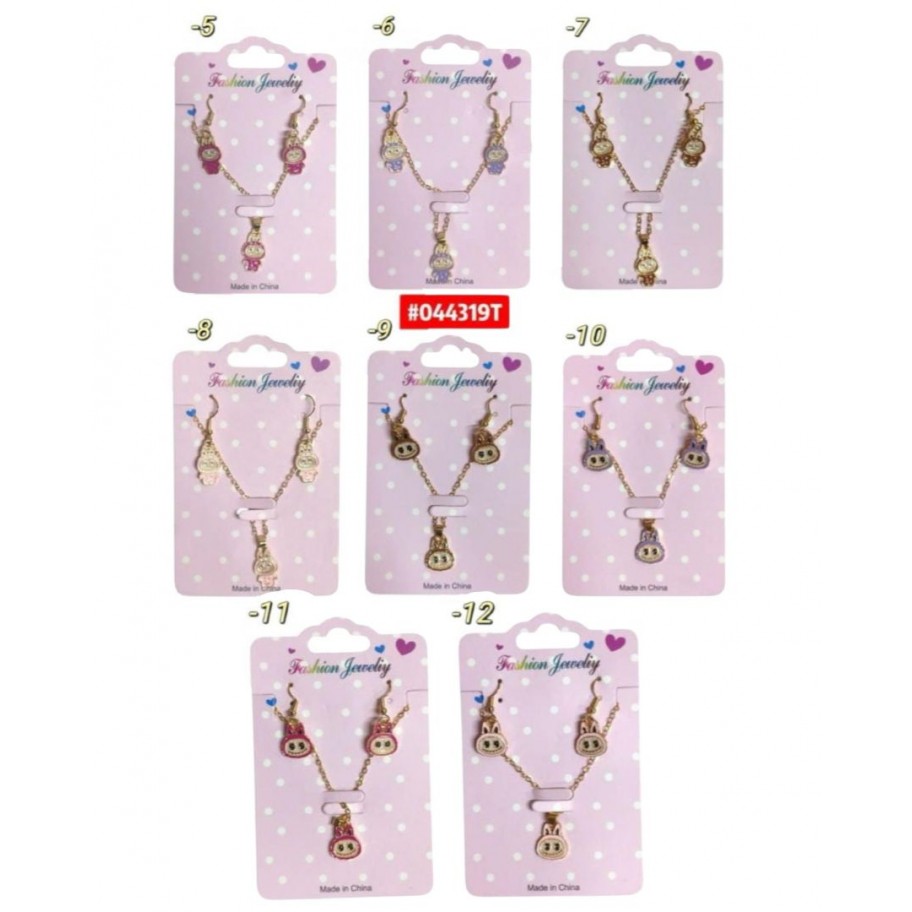 JUEGO DE COLLAR LABUBU/CAPYBARA #044319T