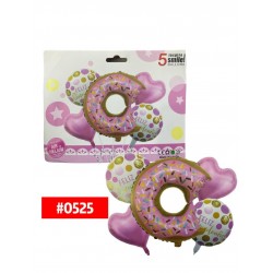 SET DE GLOBOS DONA 5pcs #0525