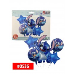 SET DE GLOBOS STITCH 5pcs #0536