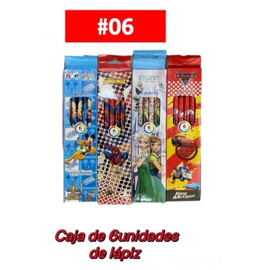 LÁPIZ INFANTIL 6uds #06