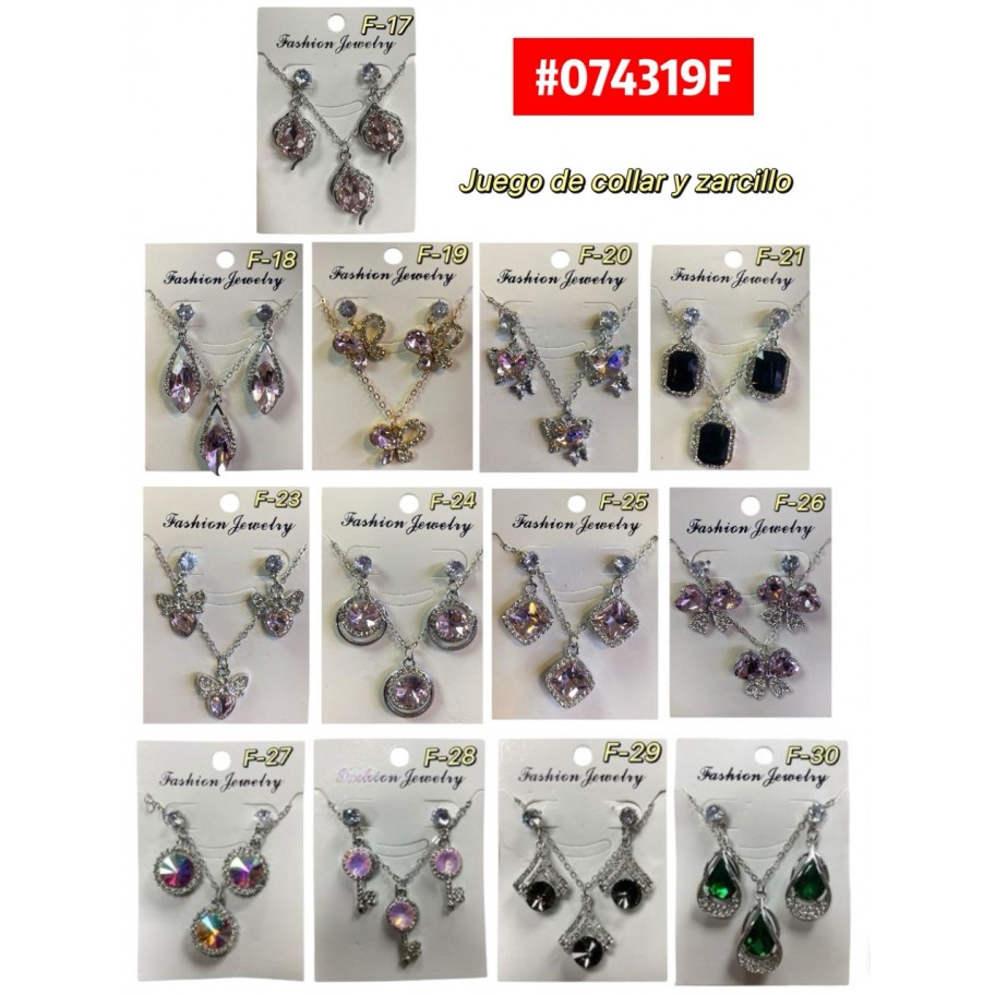 COLLAR CON ZARCILLOS #074319F P.U