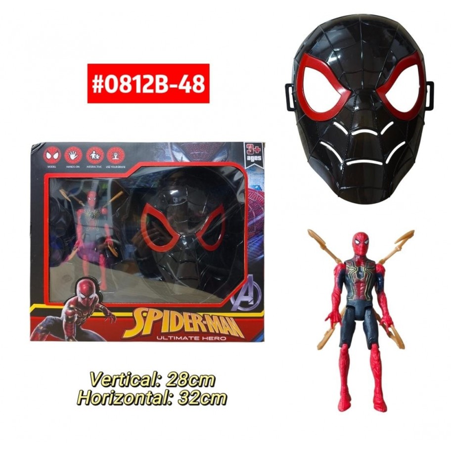 SET DE SPIDERMAN CON MASCARA #0812B-48
