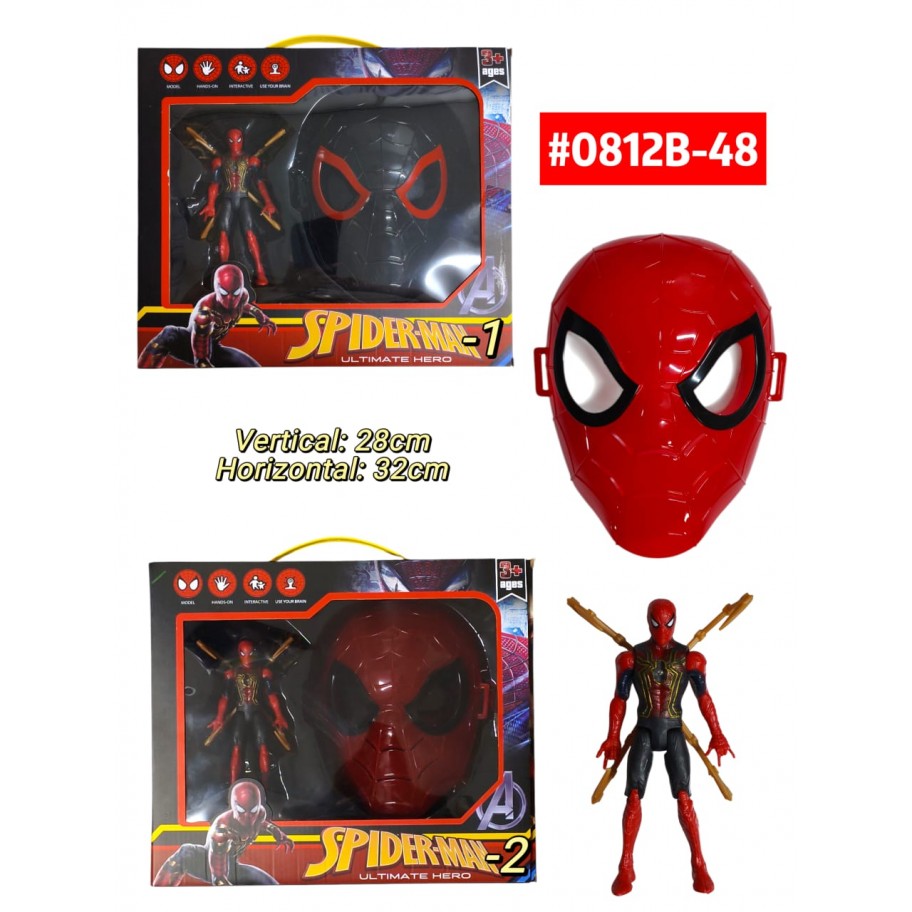 SET DE SPIDERMAN CON MASCARA #0812B-48
