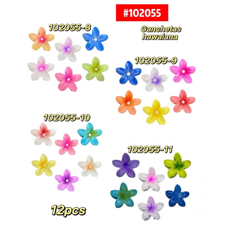 GANCHETAS HAWAIANA 12uds #102055