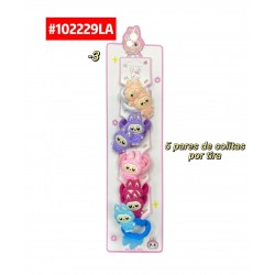 SET DE COLITAS LABUBU 5 PARES #102229LA