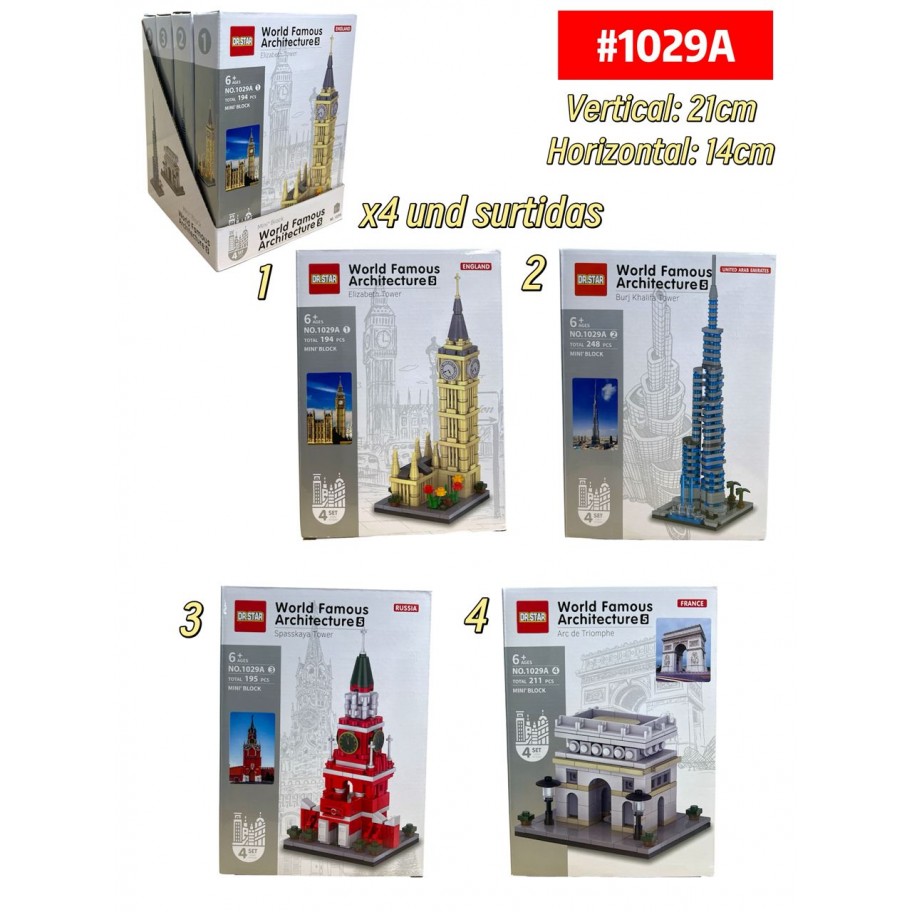 LEGO TORRES FAMOSAS *4 #1029A
