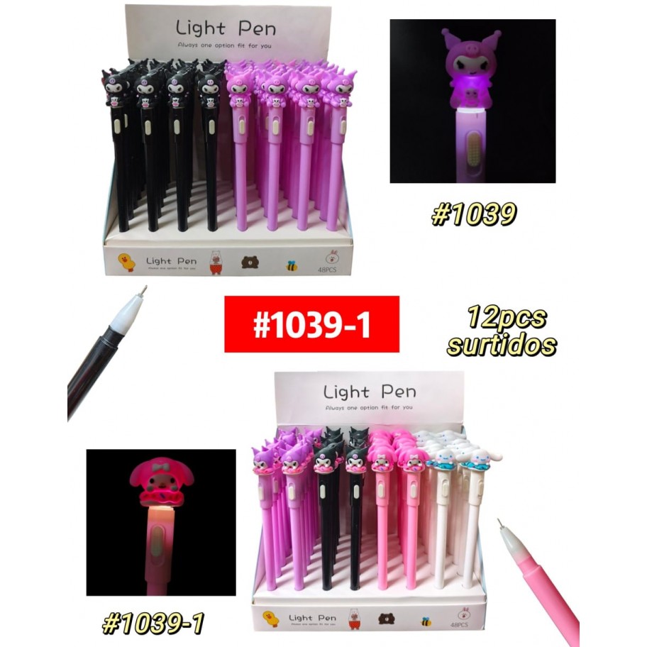 LAPICERO KUROMI CON LUZ LED 12uds #1039-1