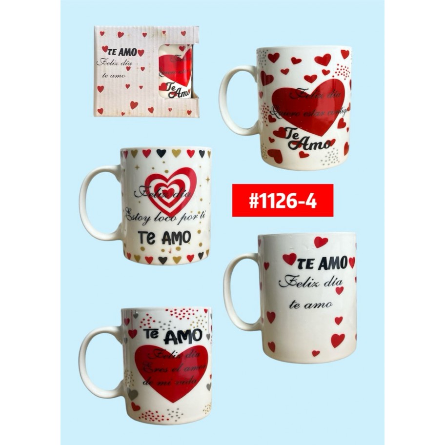 TAZA TE AMO/FELIZ DIA   #1126-4