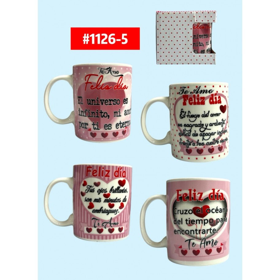 TAZA TE AMO/FELIZ DIA   #1126-5