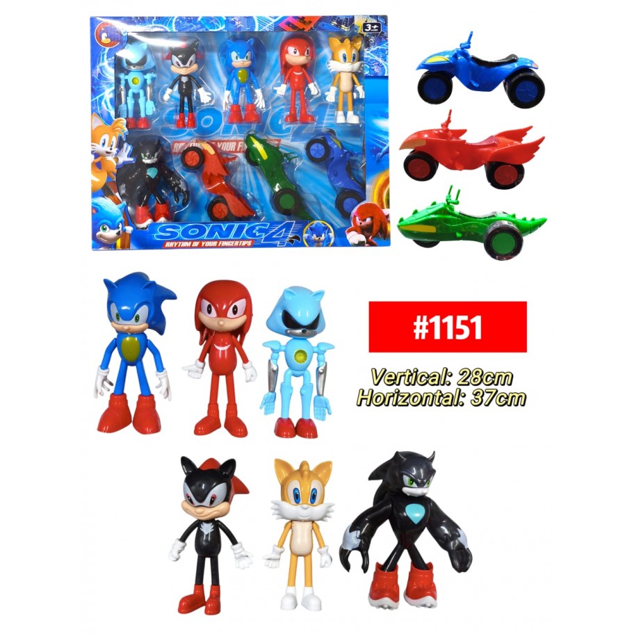 SET DE SONIC 9pcs #1151