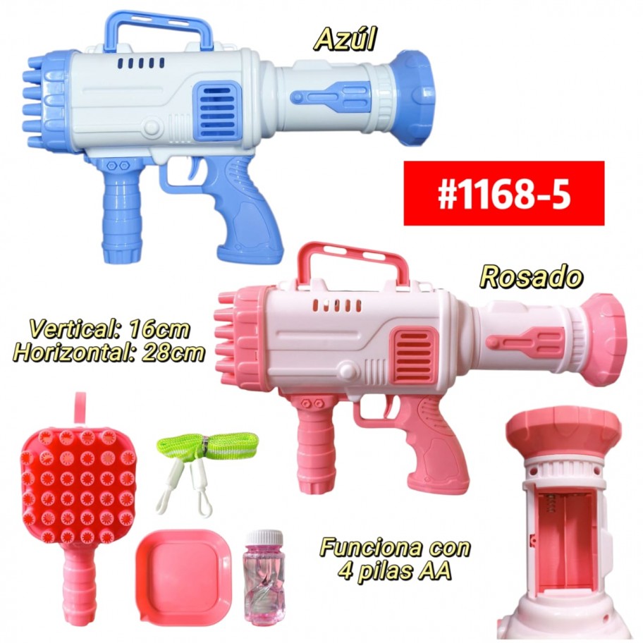 PISTOLA DE BURBUJAS #1168-5