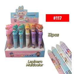 LAPICERO MULTICOLOR LABUBU 12uds #117