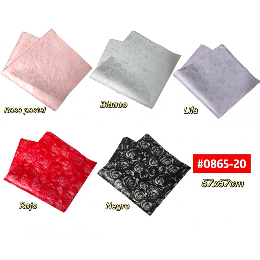 PAPEL COREANO ROSAS *20 #0865-20