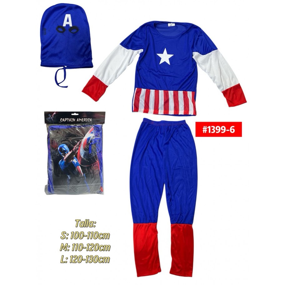 DISFRAZ CAPITAN AMERICA #1399-6