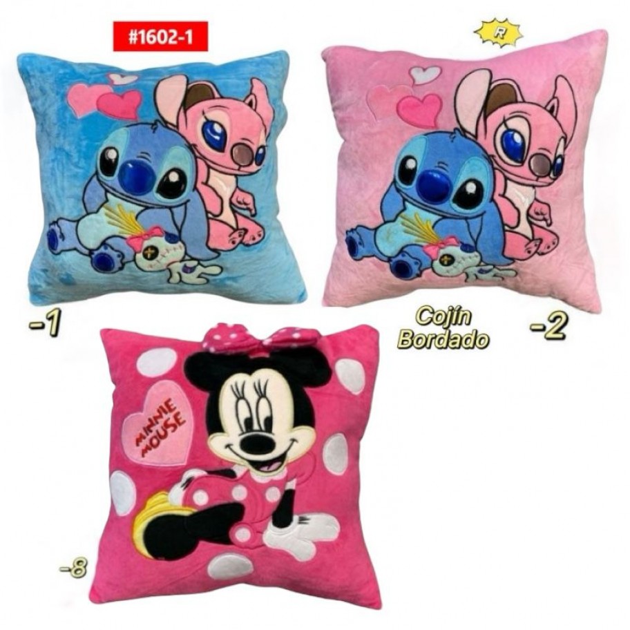 COJIN BORDADO STITCH MINNIE #1602-1