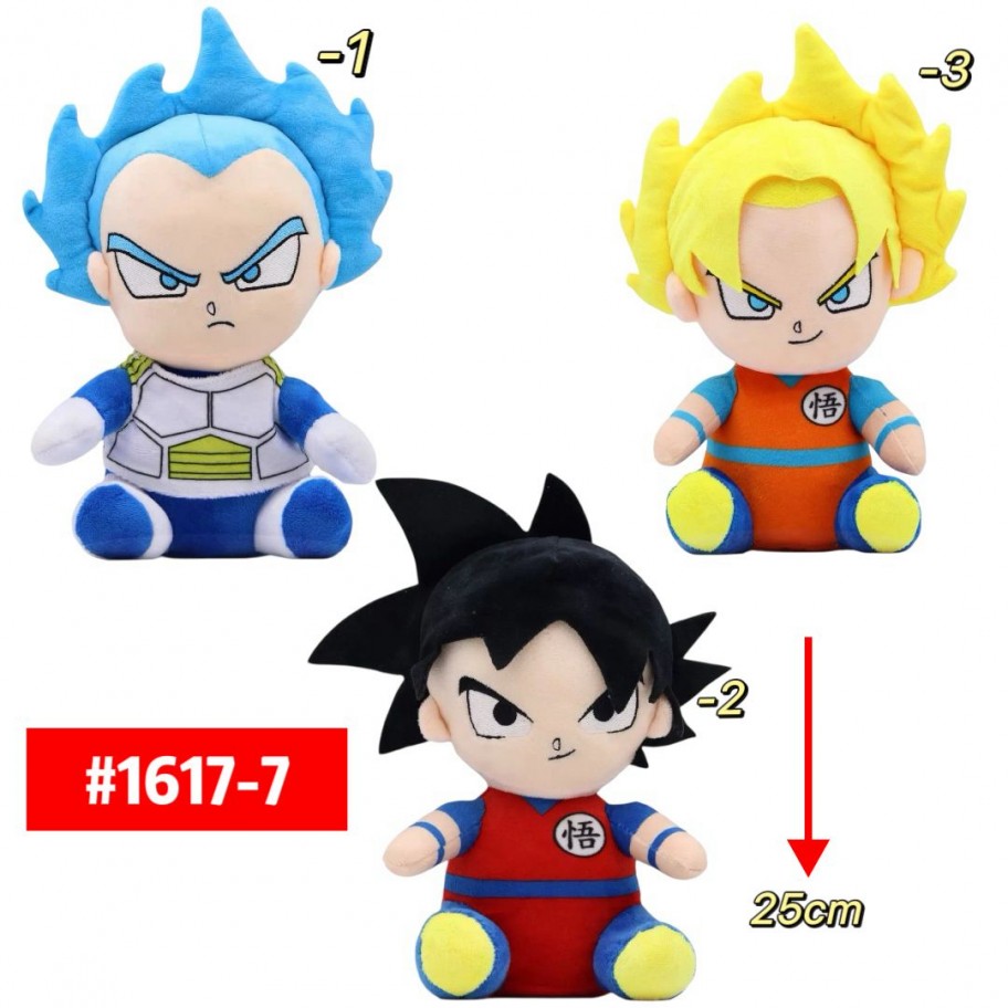 PELUCHE GOKU VEGETA 25cm #1617-7
